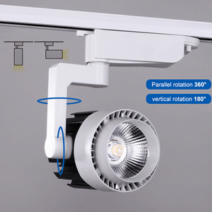 DGLUX Hot Selling Single Phase 3wire CRI90 Anti Glare Flicker Free Adapter Combined 20W 40W COB LED Track Light