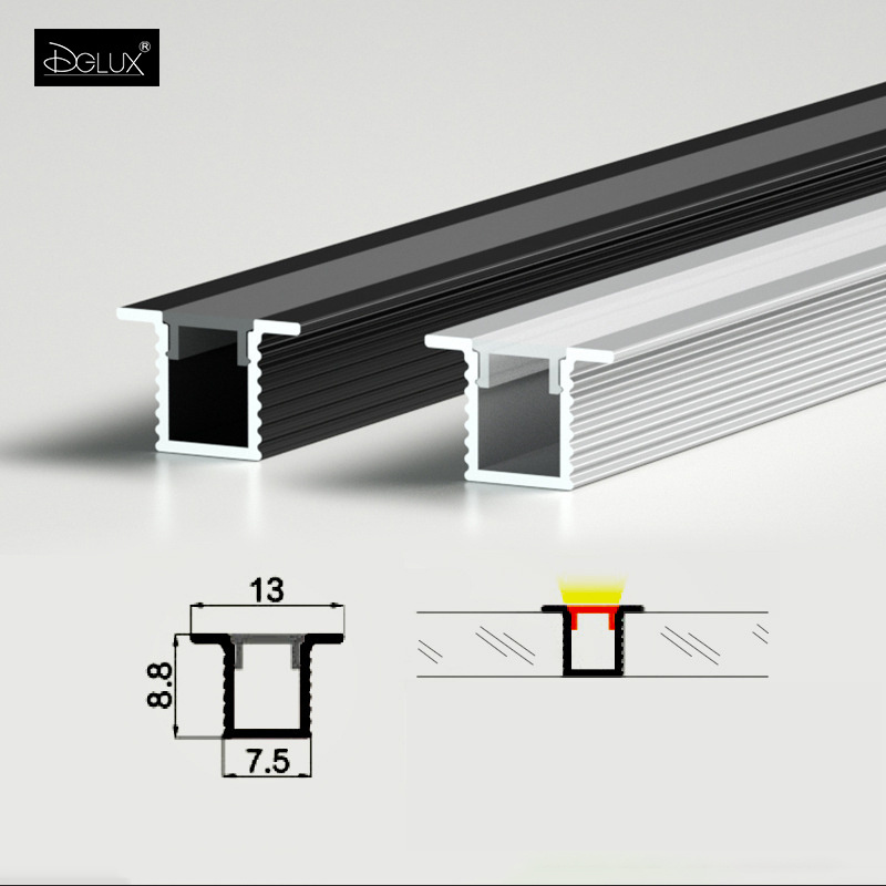 DGLUX LED Aluminum Profile Art Downlight Indirect Lighting Cove Drywall Plaster Architecture Recessed Linear Light