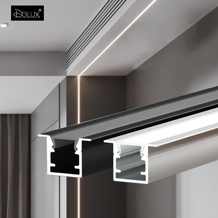 DGLUX LED Aluminum Profile Art Downlight Indirect Lighting Cove Drywall Plaster Architecture Recessed Linear Light