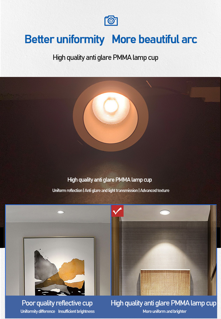 Indoor Mini High Lumen 3 5 7 10 Watt Ceiling Cob Spot Light Recessed Ip20 Led Downlights Spotlight