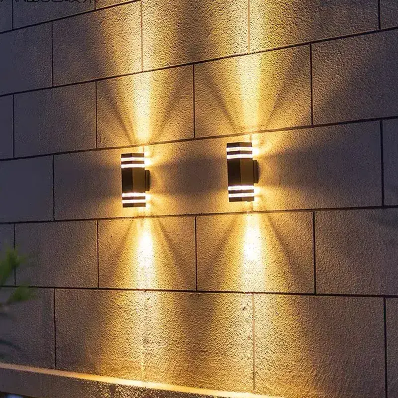 Modern 8w 12w Indoor And Outdoor Wall Mounted Upper And Lower Wall Lights Waterproof Porch Lights Night Lights