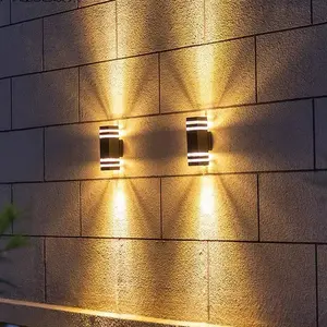 Modern 8w 12w Indoor And Outdoor Wall Mounted Upper And Lower Wall Lights Waterproof Porch Lights Night Lights