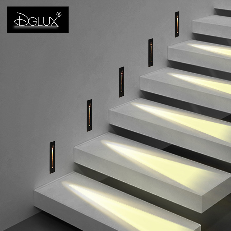 3w Led Stair Step Light Pir Motion Sensor Automatic Switch Control Delay Led Step Light Wall Corner Light