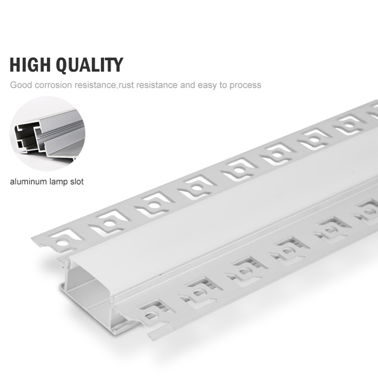 Extrusion Profiles Shopping Mall Led Profile Light High Quality Aluminium for Led Strip Light Bar White Square 75 Aluminum Alloy