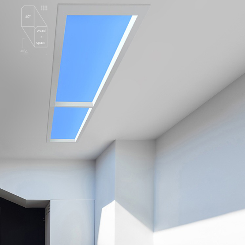 DGLUX Modern Simple Artificial Blue Sky Natural Living Room Indoor Recessed Ceiling Panel Lighting LED Clear Skylight