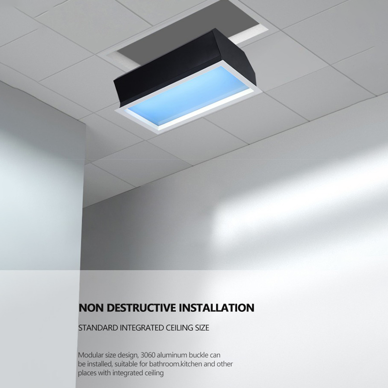 DGLUX Modern Simple Artificial Blue Sky Natural Living Room Indoor Recessed Ceiling Panel Lighting LED Clear Skylight