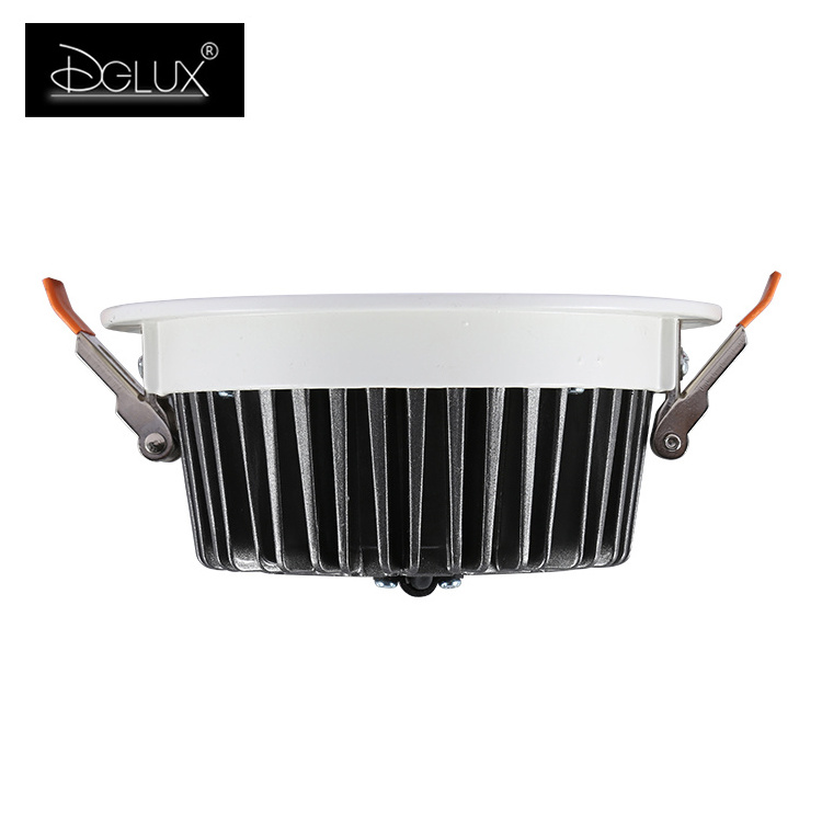 DGLUX Energy Saving Dimmable LED Downlight Recessed Lighting Fixture 10 15 20 30 40 W LED Ceiling Lamp