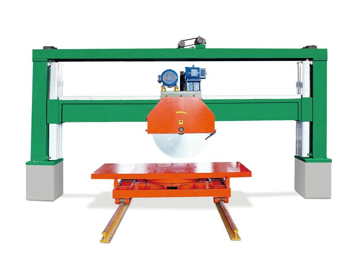 HSQ-2500 Gantry stone  block trimming dressing squaring cutter machine