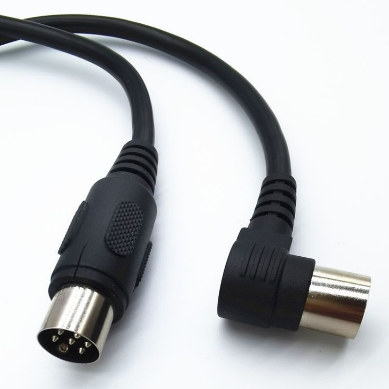 Din 8 Pin Male to Male Speaker Audio System Microphone Signal Control Extension Cable