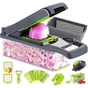 Kitchen vegetable chopper cutter multi Operated Vegetable Slicer,Safe Manual Salad Food Onion Vegetable Cutter Chopper