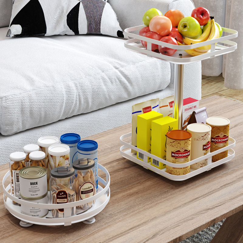 Stainless steel adjustable shelf 3 tier organizers cabinet metal kitchen 360 degree rotating storage spice jar rack set