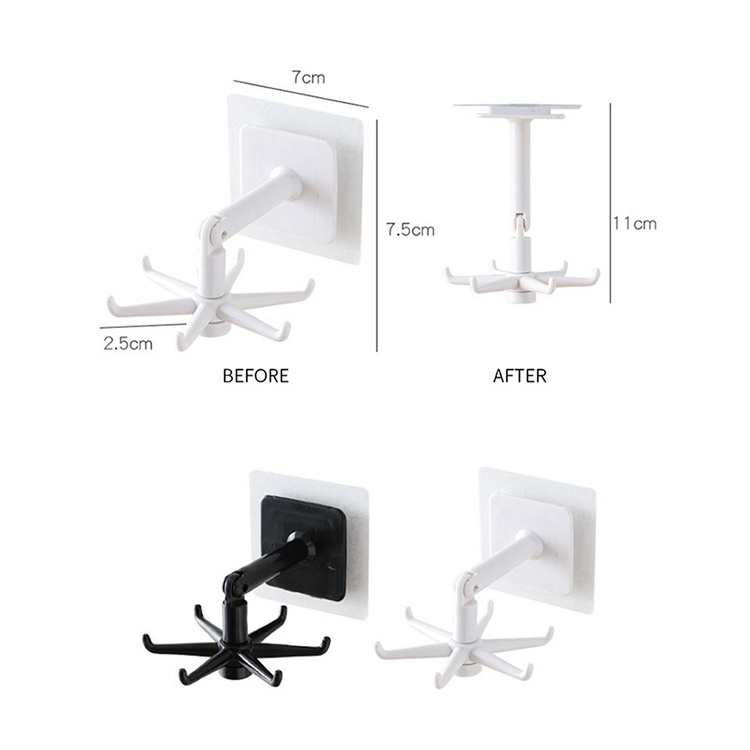 Multi-function Kitchen Hooks Organizers Bathroom Shelves Hangers Wardrobes Holders Accessories foldable hooks