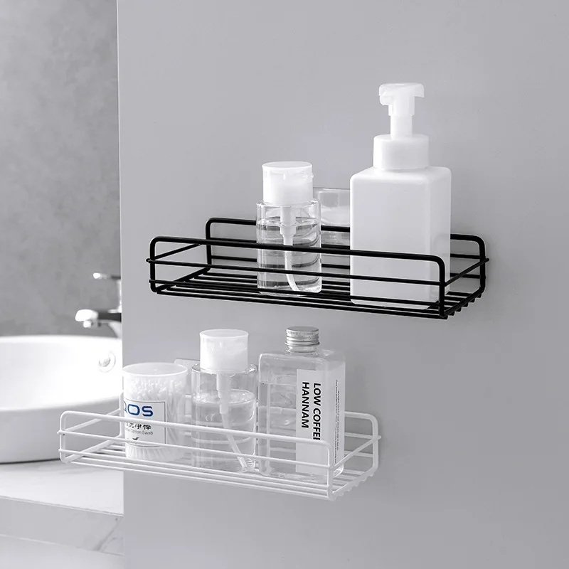 Bathroom Shelf Storage Rack Organizer Basket Wall Mounted Shower Caddy Bathroom Shelves