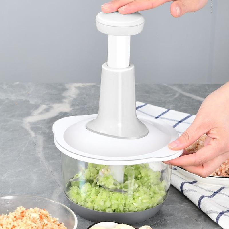 1.5L, 2L Hand meat grinder Slicer Chopper Garlic Onions Pepper Cutter Mini Food Processor Manual Food Chopper