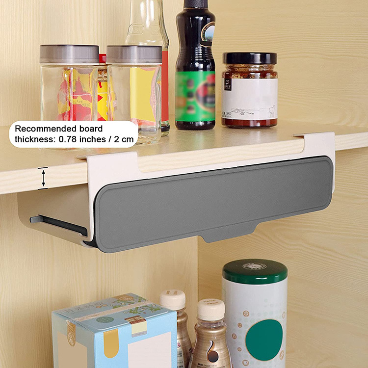 Kitchen Under Shelf Spice Rack Organizer Seasoning Bottle Storage Rack Cabinet Organizer Spice Bottle Holder Storage Shelf Rack