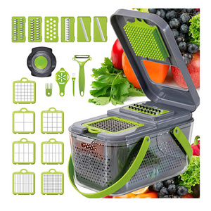 22 In 1 Multifunctional Manual Vegetable Chopper kitchen accessories Cutter Slicer Onion Dicer Vegetable Cutter