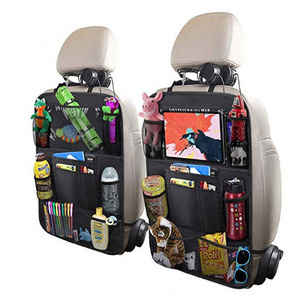 Foldable Car Storage Organizer Box With Pocket Table Tray Back Auto Accessories Kids Organizer Backseat Car Seat Organizer