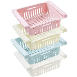 Retractable Adjustable Refrigerator Storage Box Drawer Basket Fresh Compartment Storage Box