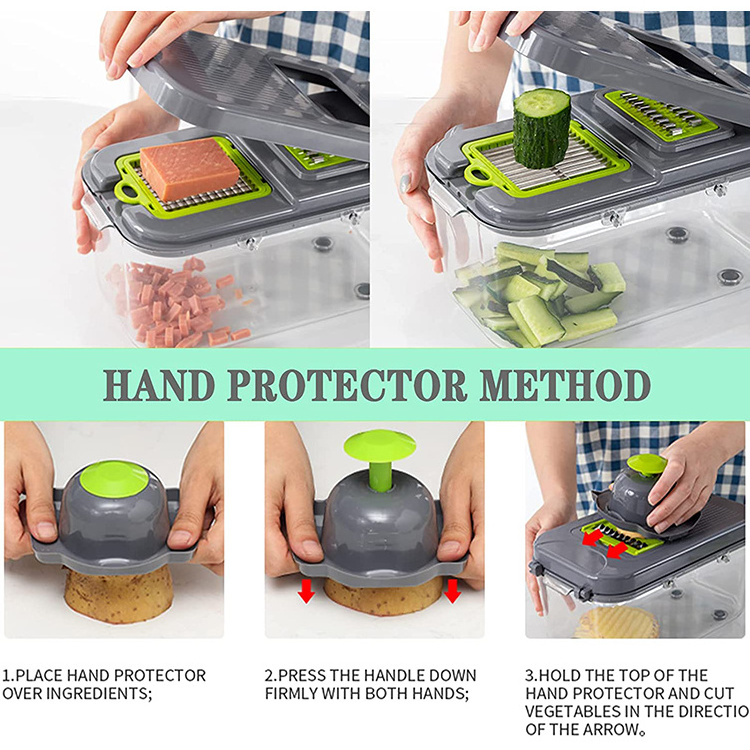 22 In 1 Multifunctional Manual Vegetable Chopper kitchen accessories Cutter Slicer Onion Dicer Vegetable Cutter