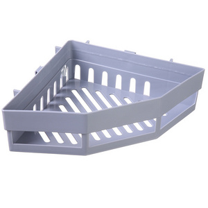 Suction Wall Triangular Shower Caddy Shelf Bathroom Corner Bath Rack Storage Holder Organizer Shelves