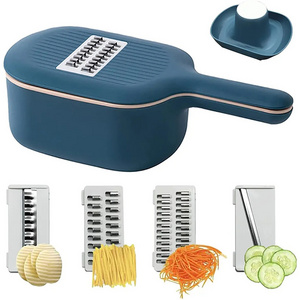 Factory price manual vegetable slicer multifunctional vegetable slicer vegetable chopper slicer dicer with drain basket