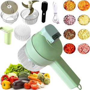 4 In 1 Handheld Electric Vegetable Cutter Set kitchen tool ginger garlic vegetable chopper