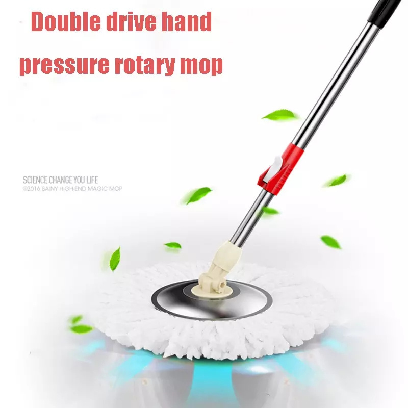 Hot sale factory best easy cleaning microfiber mops swivel spinning 360 rotating clean floor spin magic mop with plastic bucket