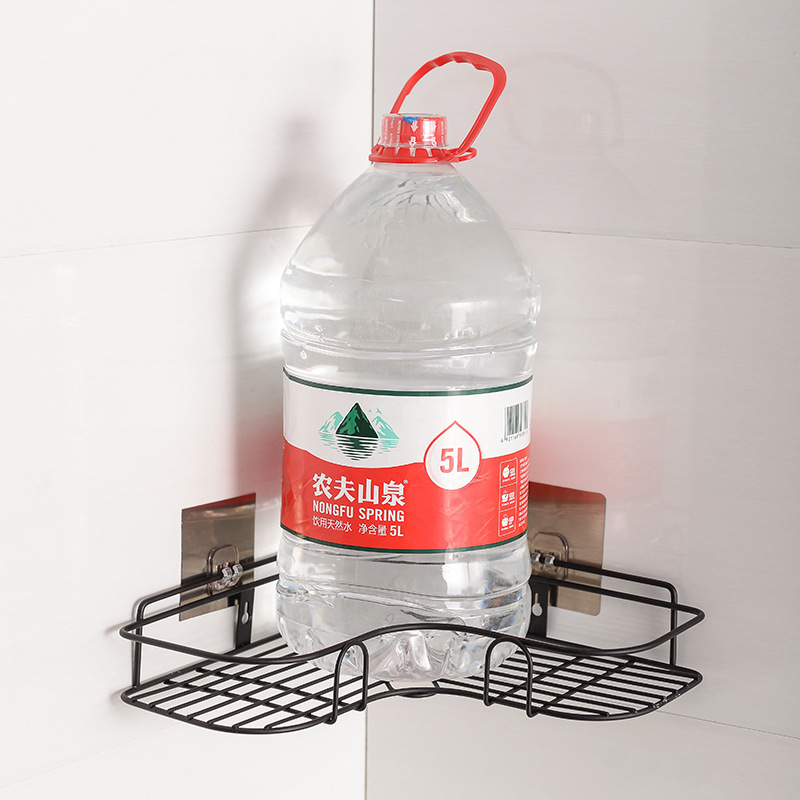 Wholesale No Drilling Shower Caddy Bathroom Corner Rack Adhesive Bathroom Corner Shelf Rack