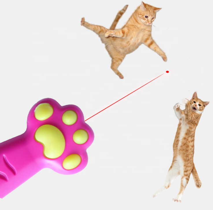 New style Funny Pet Red Laser Pointer Exercise Interactive Pet Toy USB Charge 3 in 1 Cat Laser Pointer Toy