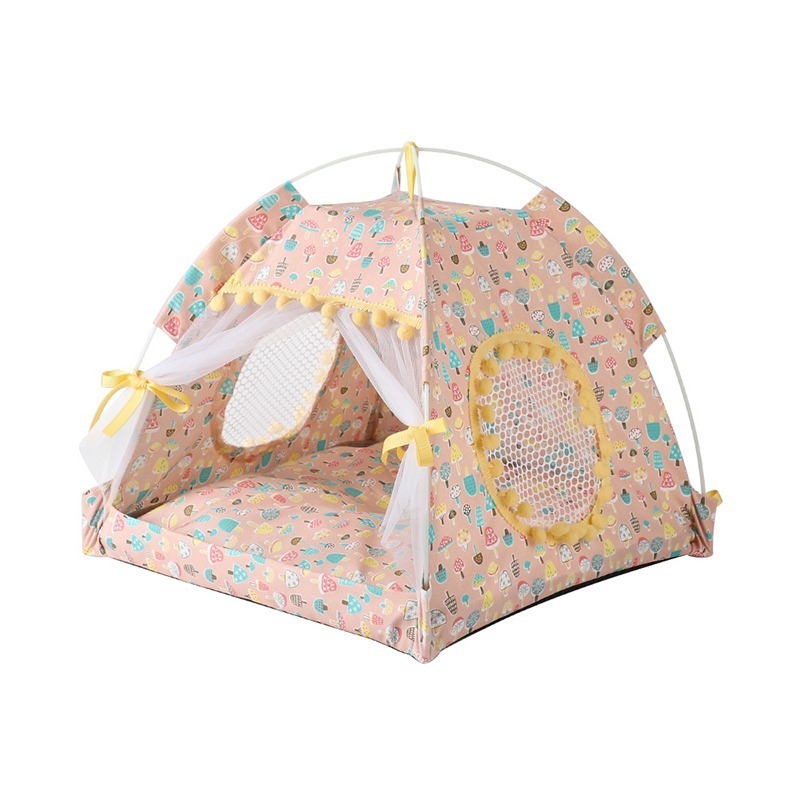 2022 Hot sale summer winter pet teepee tent foldable bed dog cat tipi house tents