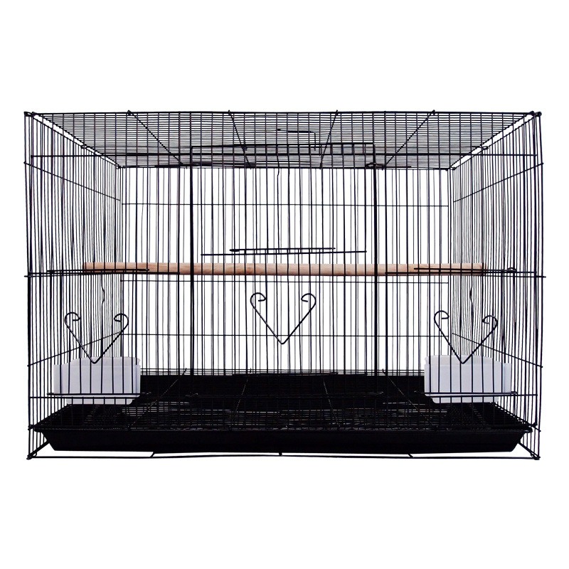 60x43x41cm Custom Big Wholesale Large Iron Wire Bird Breeding Pigeon Parrot Cage Large Metal Bird Parrots Canary Cage