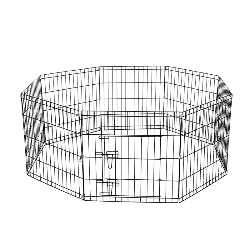 Manufacturer Wholesale Movable Pet Fence Cat Dog Fence Cage Metal Antirust Outdoor Dog Fence