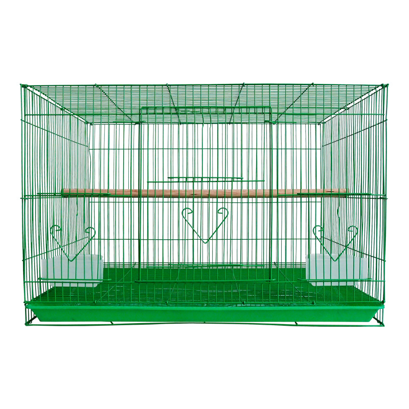 60x43x41 Large Square Metal Iron Wire cage Bird Parrots Canary Breeding Cage Travel Pet Rabbit Animal Chicken Carrier Birdhouse