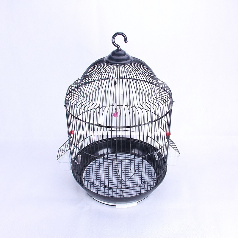 Medium Large Classical European Round 34*55Cm Lovebird Round Canary Big Parrot Bird Cage