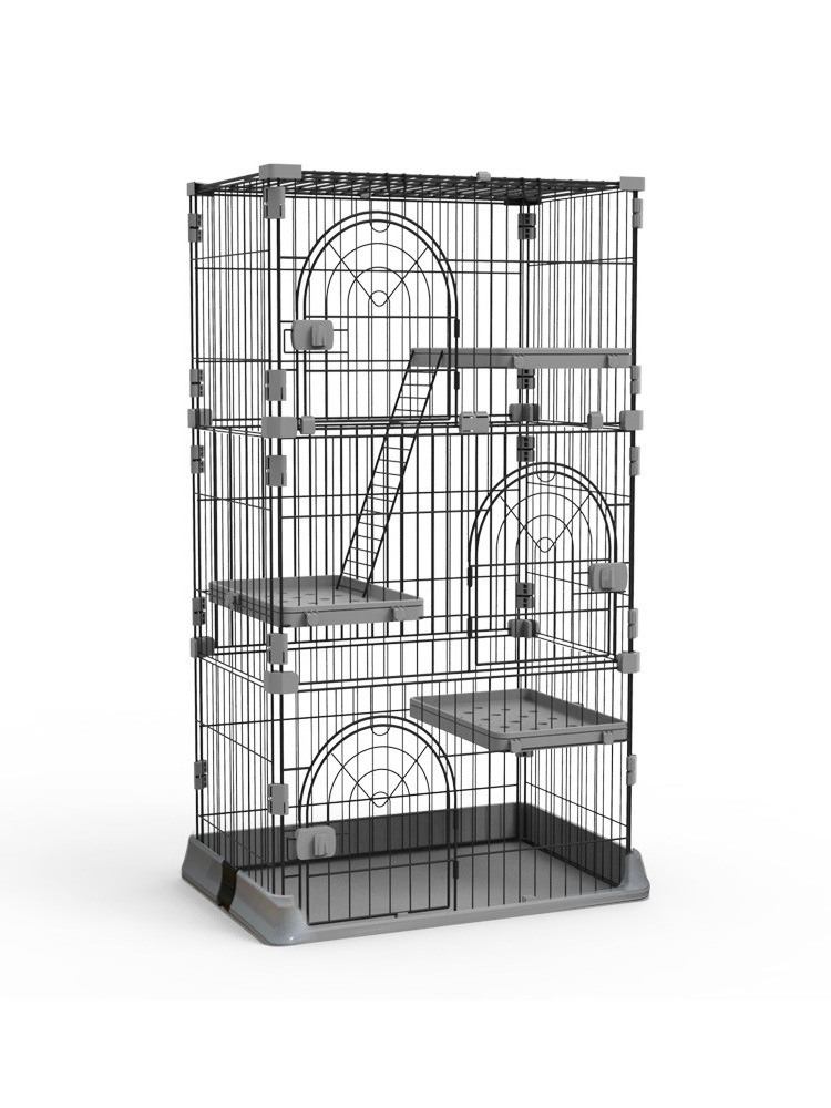 Manufacturer best price Stainless steel cats cage 3 layer sale cheap  durable pet cage cat enclosure house big large pet cat cag