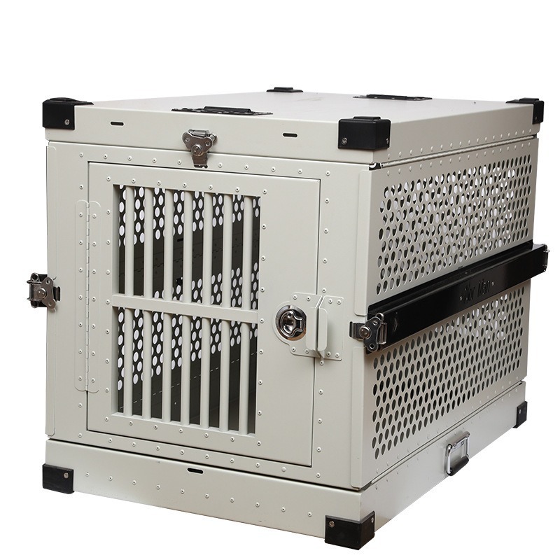 Manufacturer Wholesale Popular in USA collapsible S M L portable aluminum dog airline crates