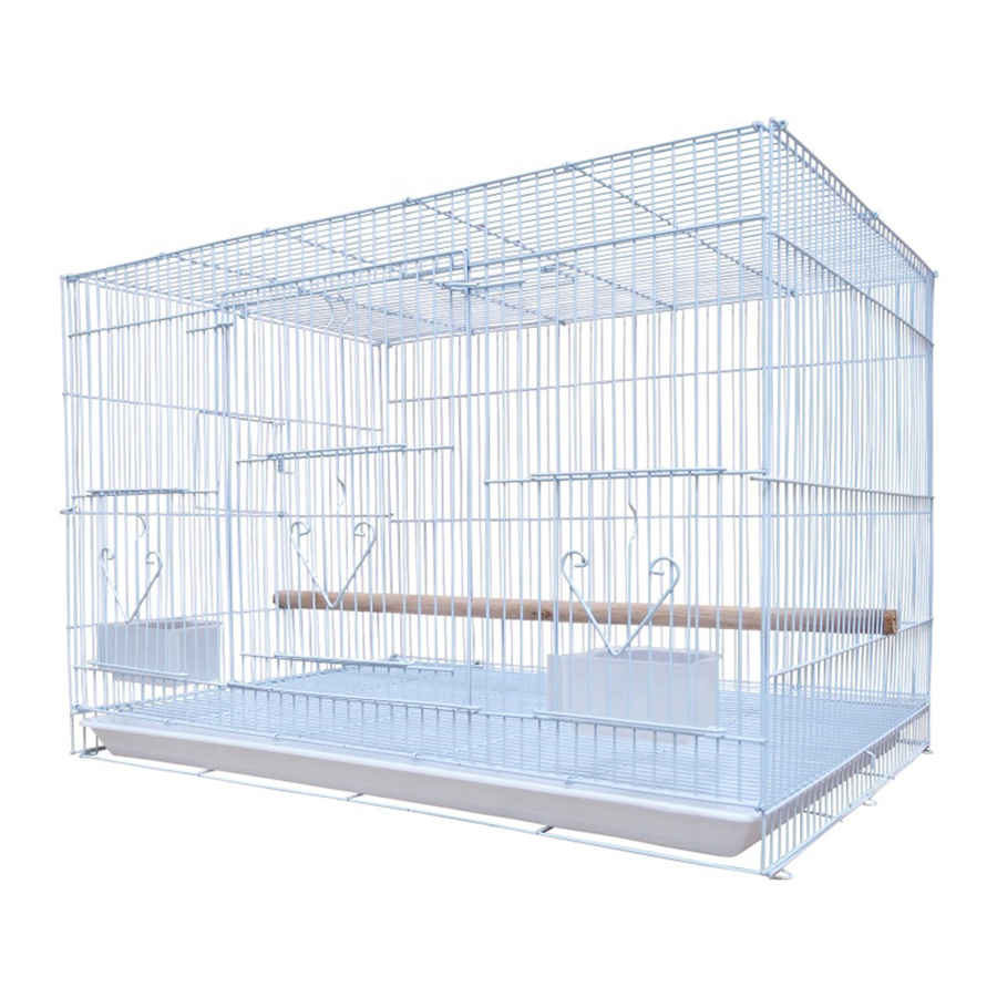 60x43x41cm Custom Big Wholesale Large Iron Wire Bird Breeding Pigeon Parrot Cage Large Metal Bird Parrots Canary Cage