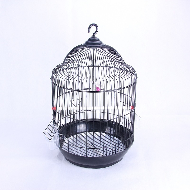 Medium Large Classical European Round 34*55Cm Lovebird Round Canary Big Parrot Bird Cage