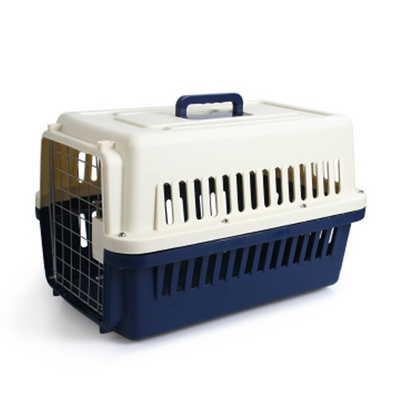 2022 Small Animal Dog Travel Carrier Cage / Small Flight Plastic Pet Carrier With Wheels dog cages metal kennels