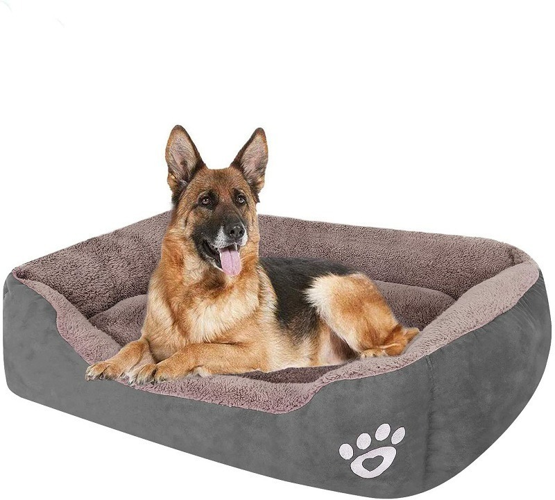 wholesale Washable Comfortable Safety Pet Sofa Extra Firm Cotton Breathable Rectangle Nest Puppy Sleeping Bag Cushion Dog Bed