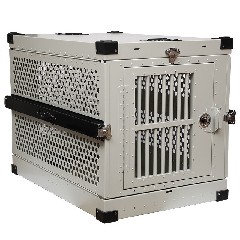 Manufacturer Wholesale Popular in USA collapsible S M L portable aluminum dog airline crates