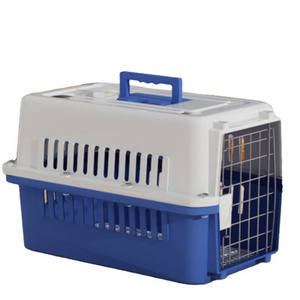 Airline transport tray plastic cat box Luxury large kennel Black pet travel carrier cage Tall heavy dog crate Size 66*53*47cm