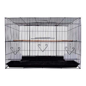 60x43x41 Large Square Metal Iron Wire cage Bird Parrots Canary Breeding Cage Travel Pet Rabbit Animal Chicken Carrier Birdhouse