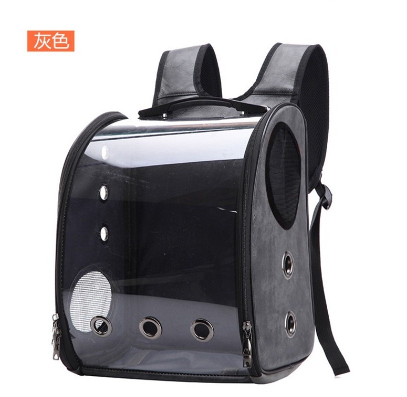 Factory Folding Wholesale parrot backpack Carrier Pet Bird Backpack Cage For Birds Travel breathable space bag With Super Wide V