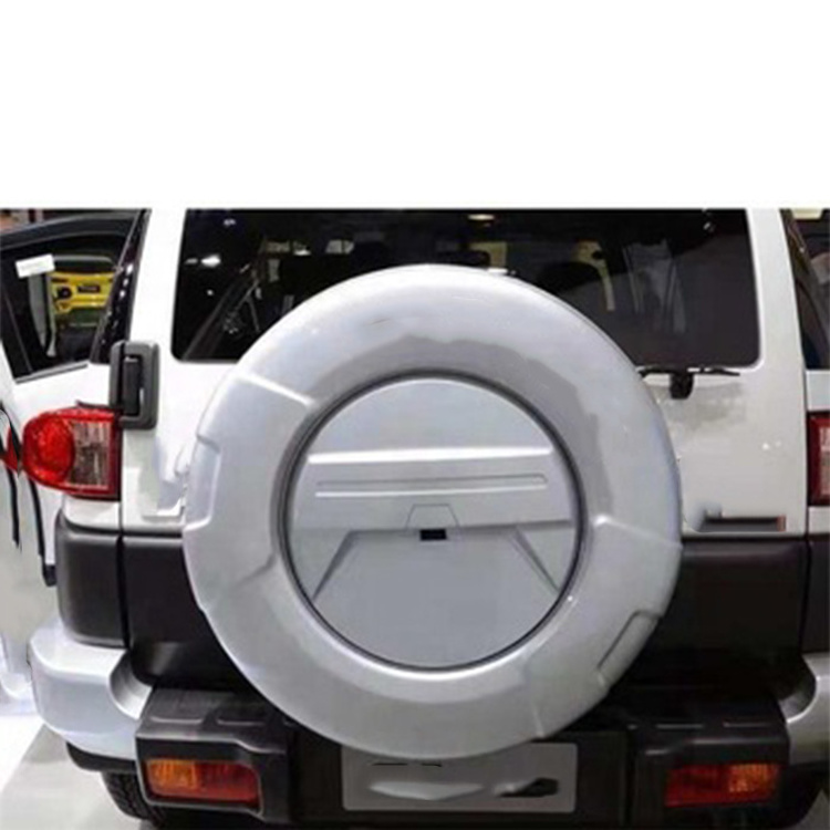 TOPLEADER AUTO PARTS HOT SALES SILVER COLOR ABS SPARE TIRE COVER FOR FJ CRUISER WITH COMPLETELY ACCESSORIES