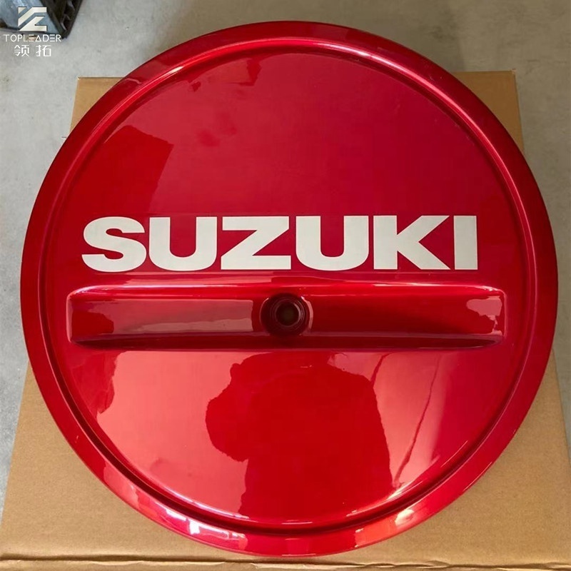 TOPLEADER AUTO PARTS Hot Selling Popular  Car Accessories Tire Cover Customized ABS Red Silver Blue Spare Tire Cover for S-uzuki