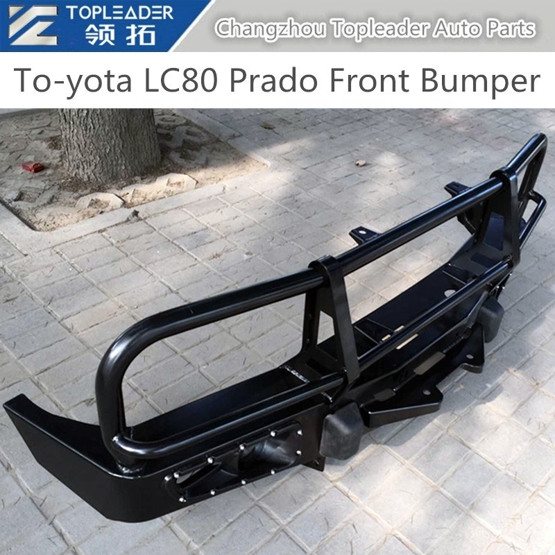 TOPLEADER AUTO PARTS Very Durable Bull Bar Front Bumper use for To-yota Land Cruiser Prado FJ80 Bumper