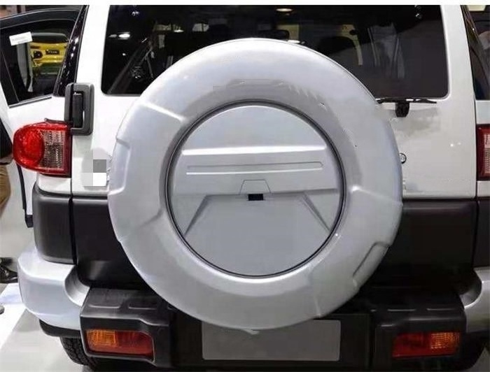 TOPLEADER AUTO PARTS HOT SALES SILVER COLOR ABS SPARE TIRE COVER FOR FJ CRUISER WITH COMPLETELY ACCESSORIES