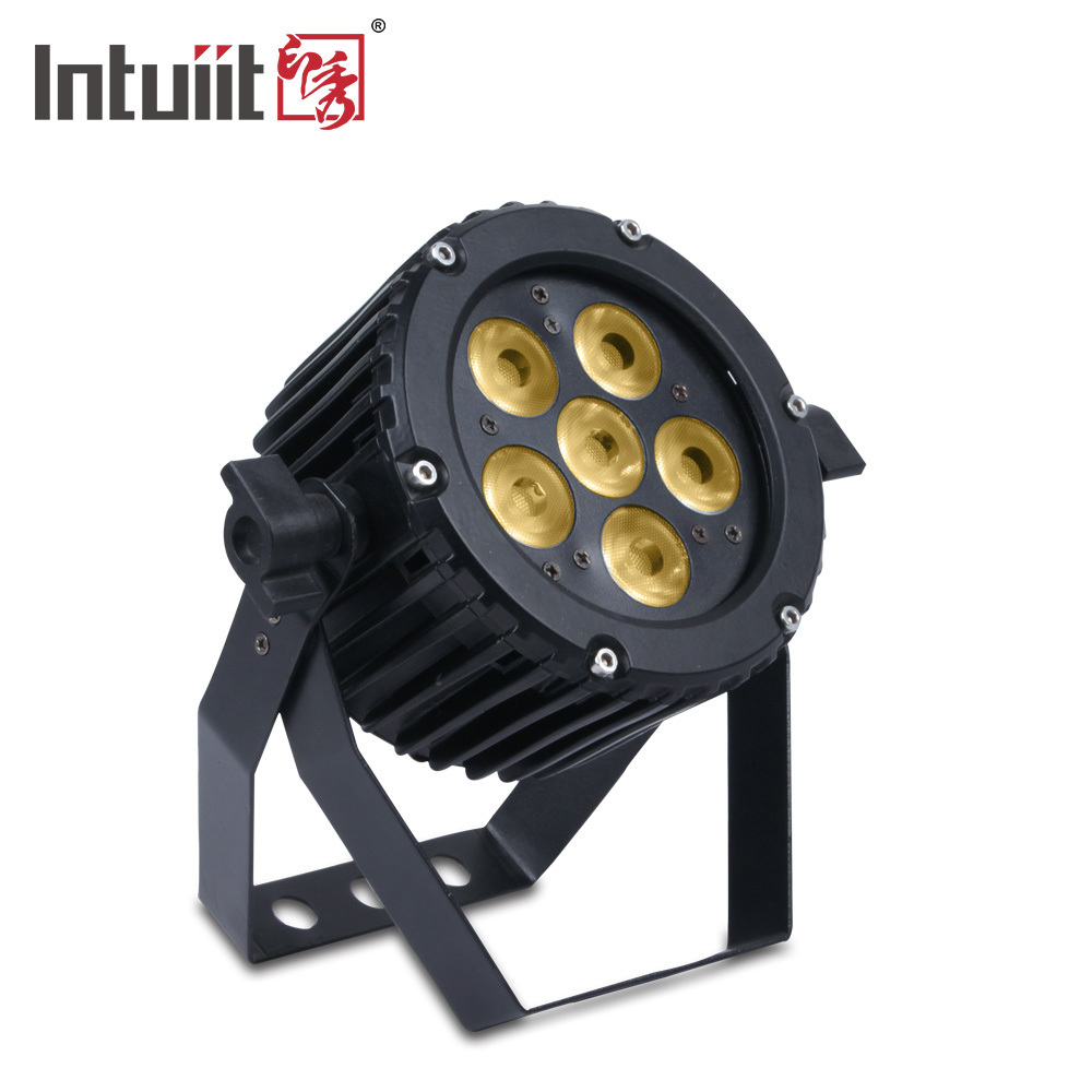 Factory Price Waterproof Led Par Light DMX 7*3W DJ Wedding Event Party Concert Dimmable RGBW Led Stage Lights