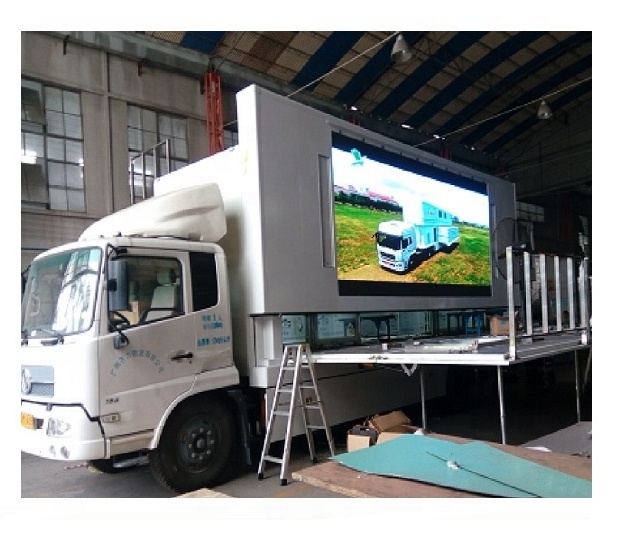 2022 high quality 3840hz 6000cd/m2 electric digital led mobile trailer sign advertising tricycle billboard